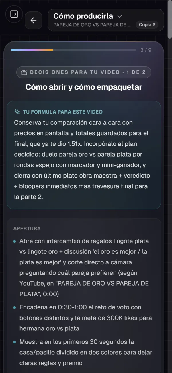 Plan de producción de un video